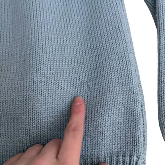 Vintage Wool Nordic Fair Isle Ski Sweater Button front cardigan size medium - Picture 4 of 4